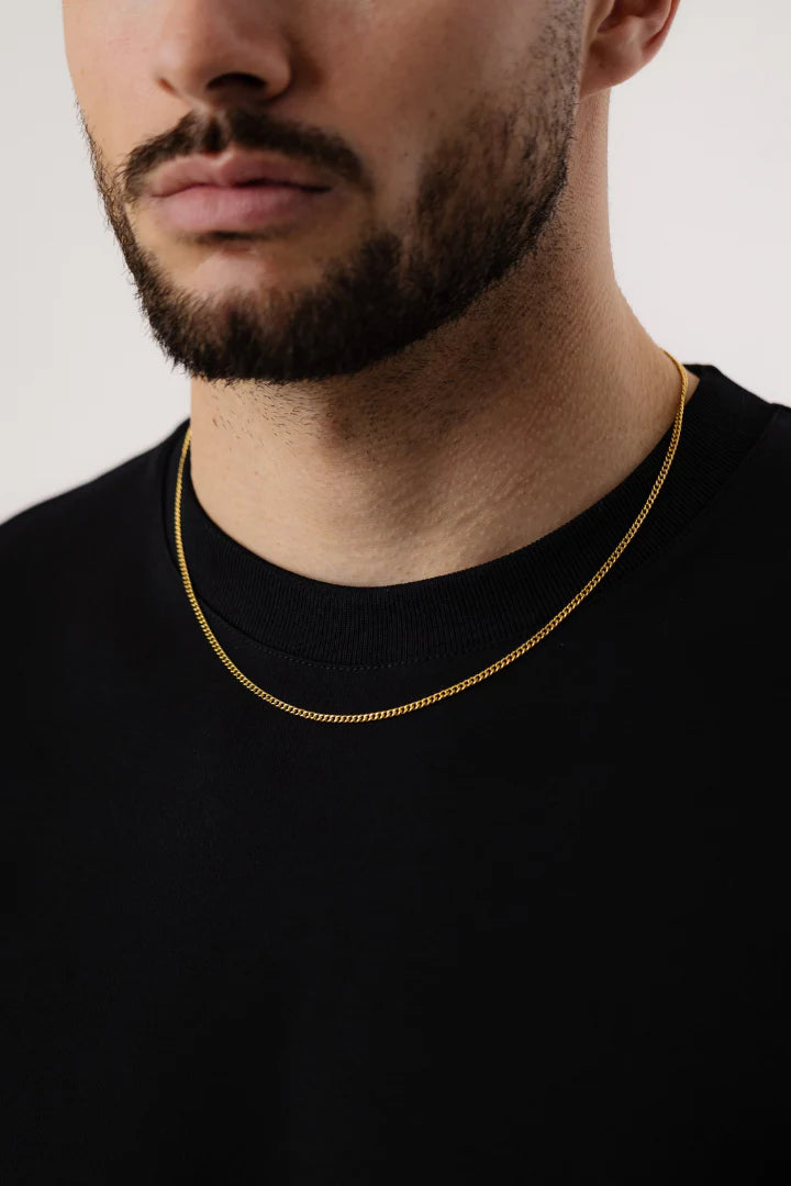 Cuban Link Chain 2mm (Gold)